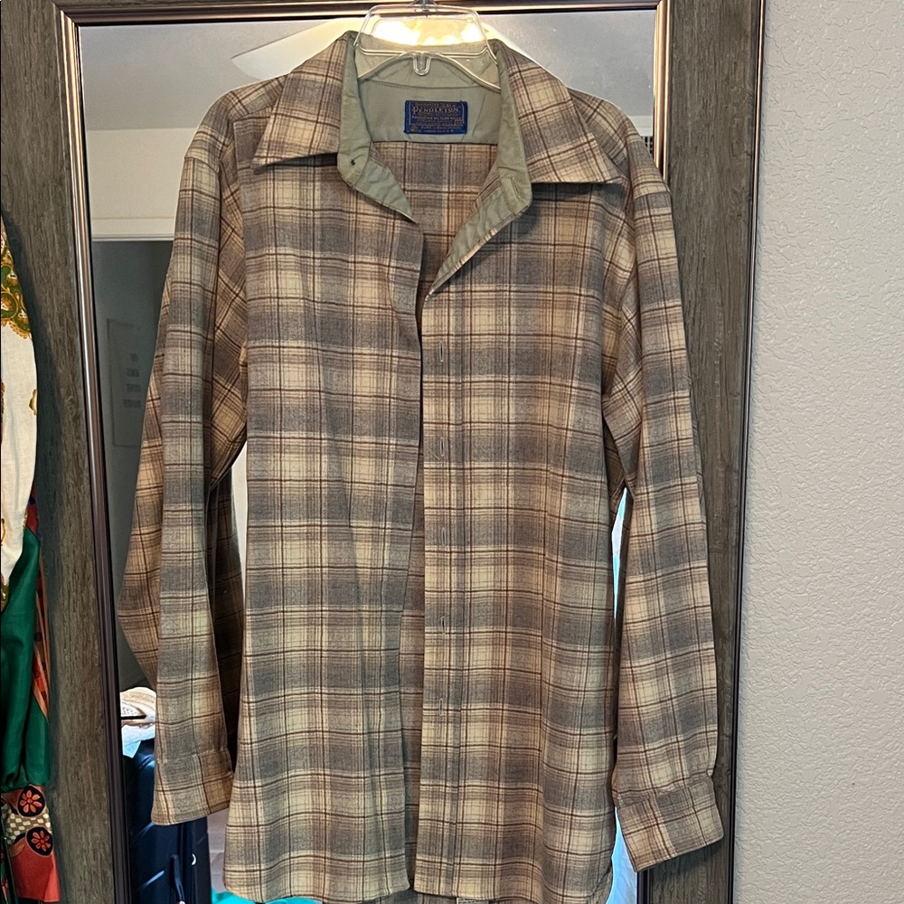 Vintage Pendleton Plaid shirt missing buttons